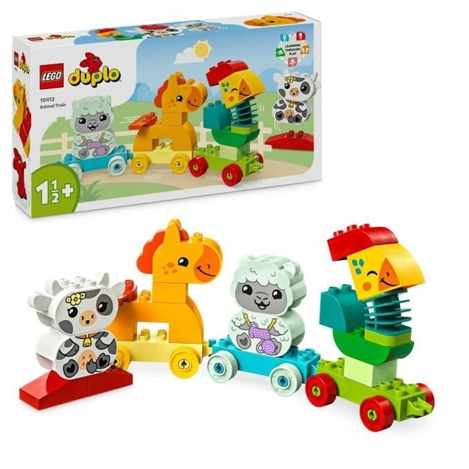 LEGO 10412 DUPLO Mijn eerste dierentrein Educatief Peuterspeelgoed op Wielen