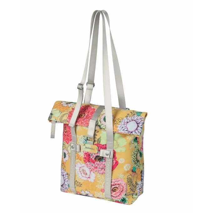 Basil Bloom Field Fietsshopper - 15-20 Liter - Waterdicht - Geel