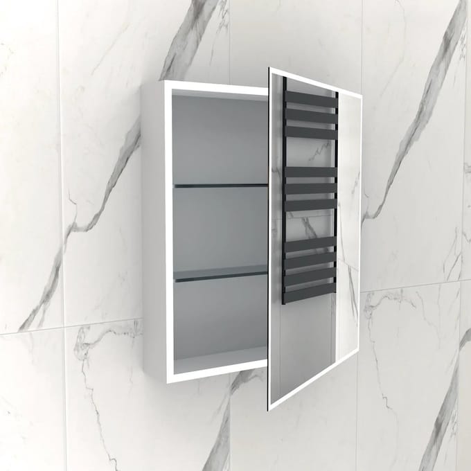 DutchLine - Quatro Spiegelkast Met ledverlichting - 60