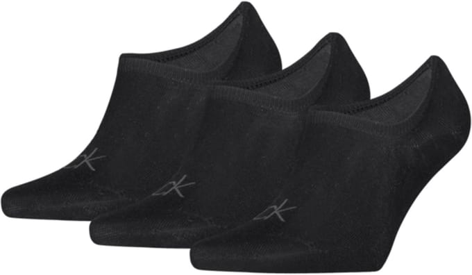 Calvin Klein Footies High Cut Heren 3-Pack Zwart