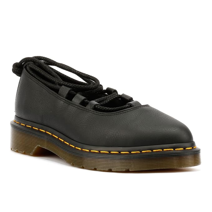 Dr. Martens Elphie II Virginia Dames Schoenen Van Zwart Leer