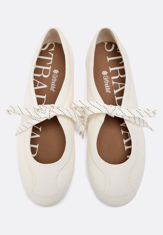 Stradivarius Ballerina's met strik  WIT 37