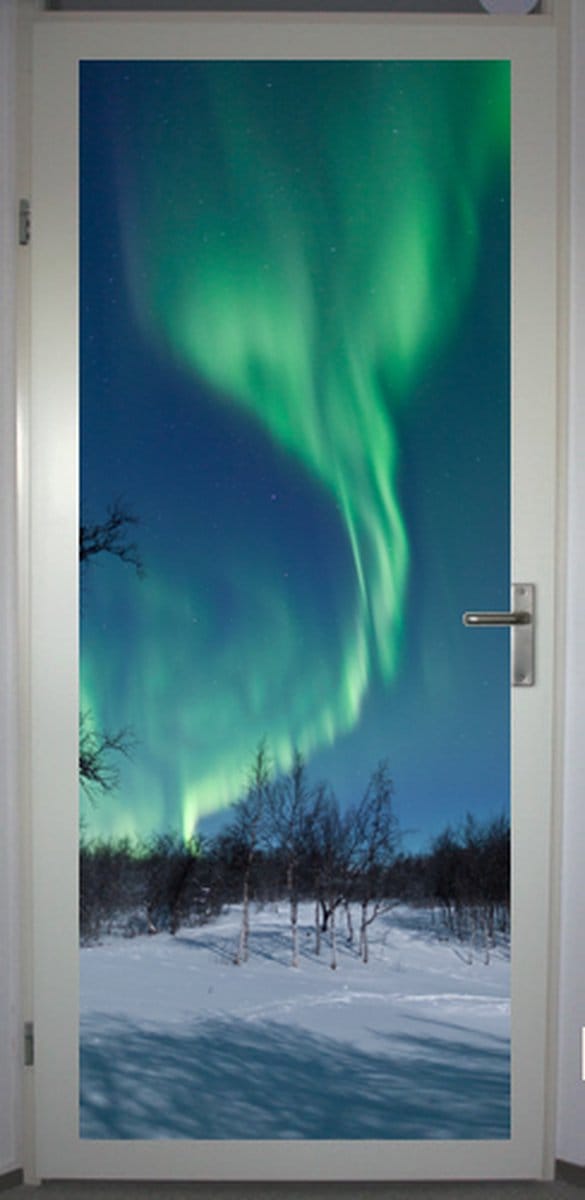 Deurposter 'Noorderlicht' - deursticker 75x195 cm