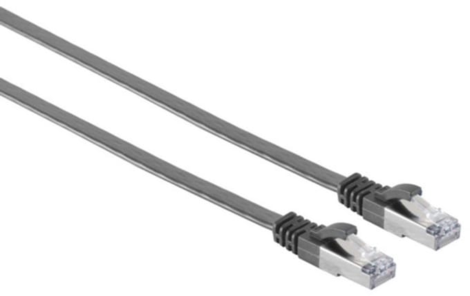UFTP CAT7 platte netwerkkabel | PVC | zwart | 10 meter