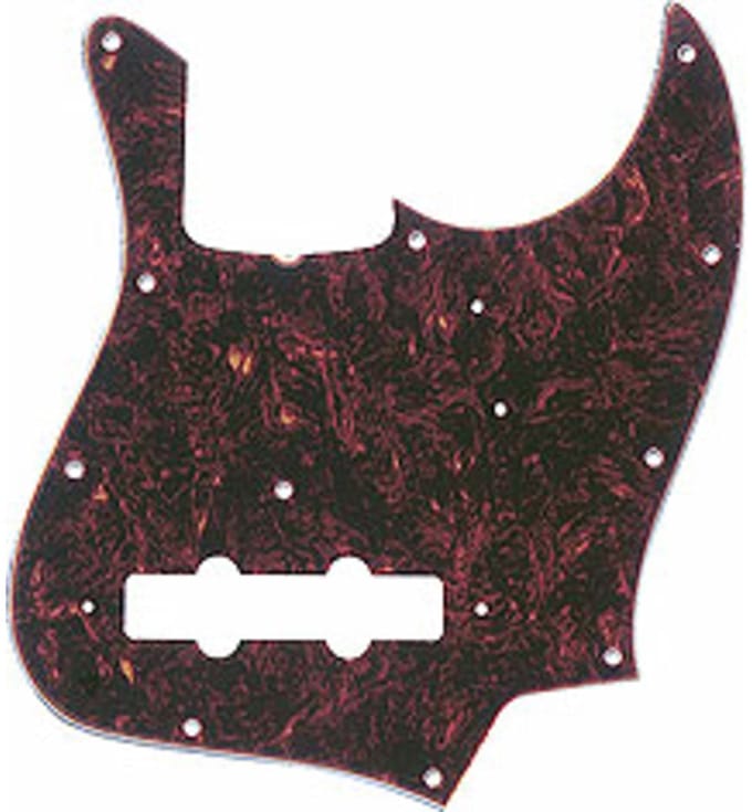 Fender Pickguard ´62 Jazz bas Tortoise Shell 4-Ply - Pickguard voor basgitaar
