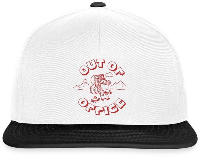 Minions Stuart Bob Kevin Out Of Office Snapback cap