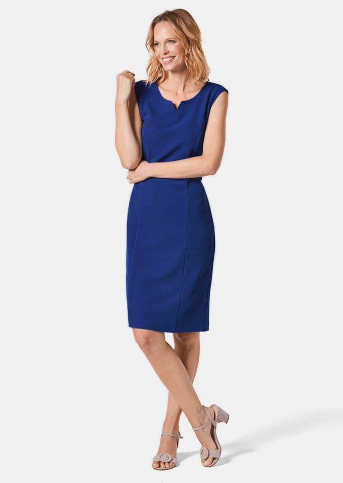 Jurk - koningsblauw - Gr. 52 van Goldner Fashion