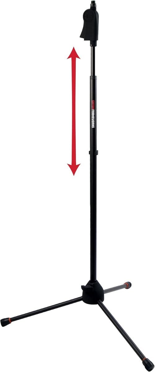 Deluxe Driepoot Microfoonstatief met Hoogteverstelling