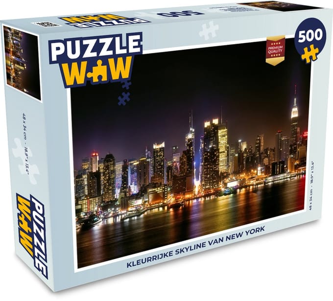 Puzzel New York - Skyline - Kleuren - Legpuzzel - Puzzel 500 stukjes