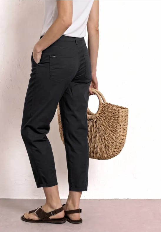 High Waist Barrel Leg broek