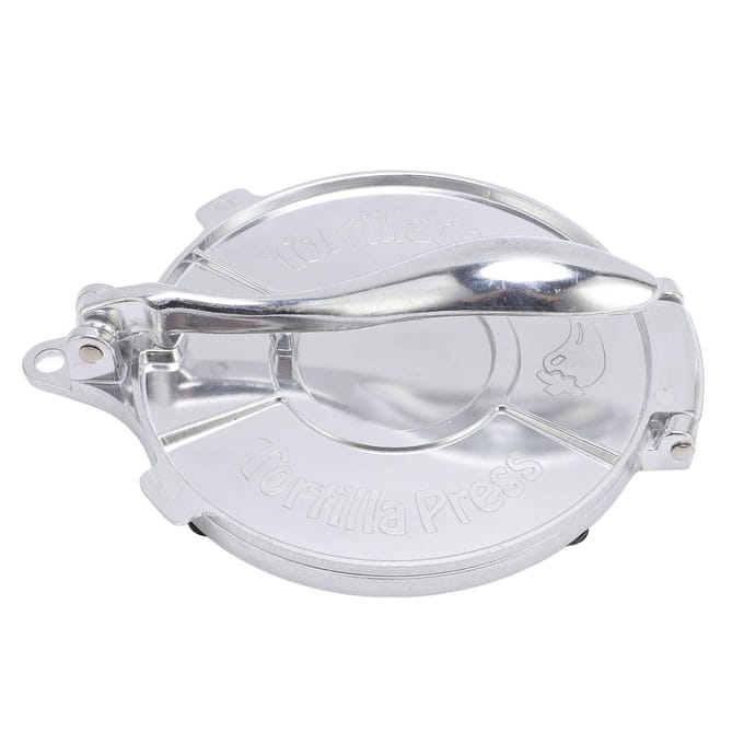Tortillapers 8in Koker Aluminiumlegering Deeg Verdunner Multifunctioneel Keukengerei Tool Silver gray