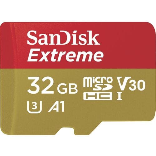 SanDisk Extreme microSDHC-kaart Retail 32 GB A1 Application Performance Class, v30 Video Speed Class