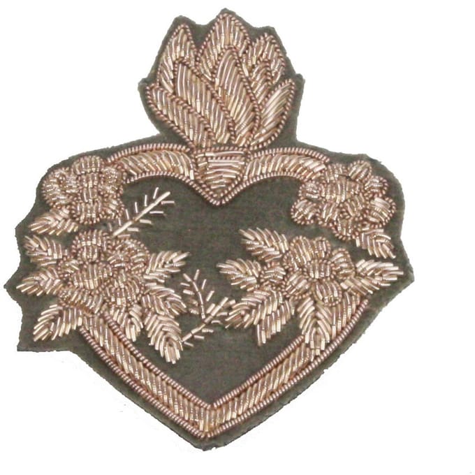 Broche Vlammend Hart 5,2x0,3x6,8cm