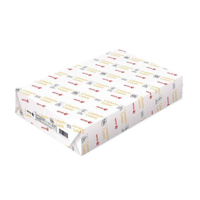 Laserpapier xerox colotech+ silk a4 130gr wit | 5 stuks