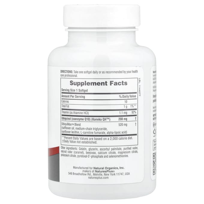 Naast Coq10, 200 mg, 30 zachte capsules