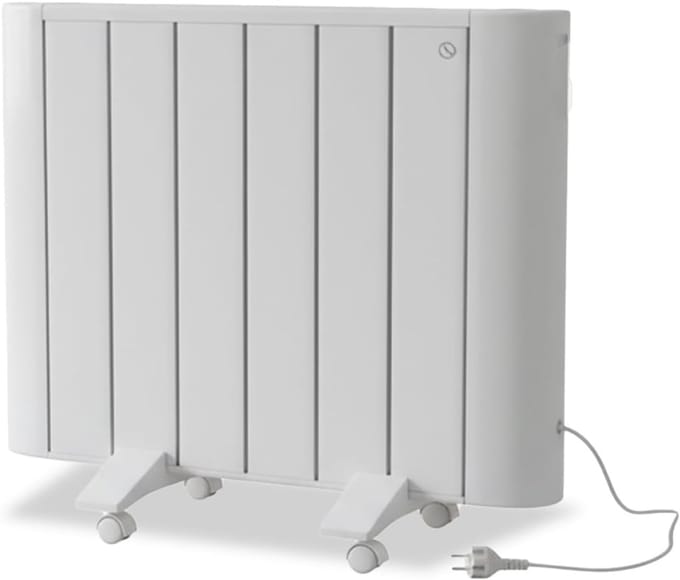 Elektrische Radiator - Verwarming - Comfort Thuis - Duurzaam Aluminium - Draagbaar Wandmontage - Wit