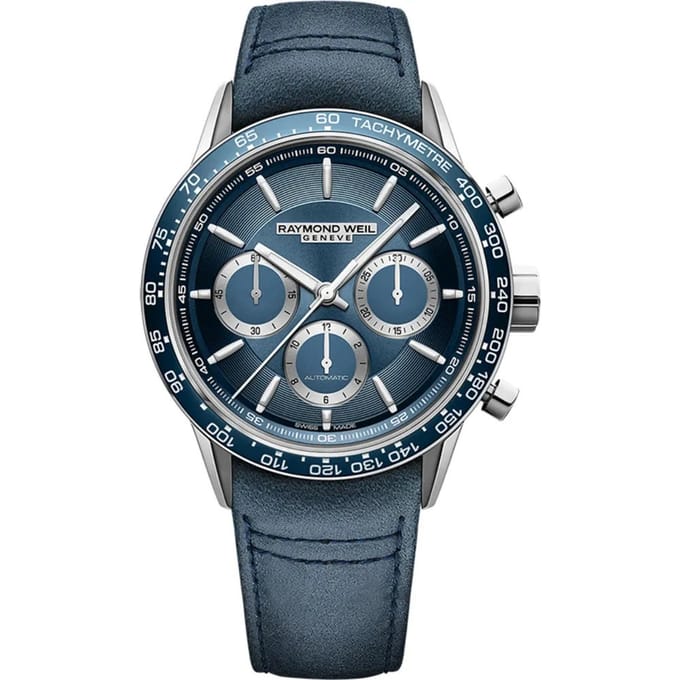 Raymond Weil Freelancer Heren Horloge Blauw 7741-SC3-50021