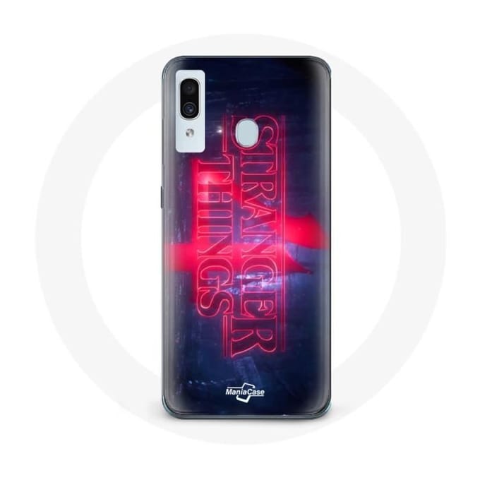 Case voor Samsung Galaxy A30 Stranger Things Logo Transparant Seizoen 4 Trailer 2022
