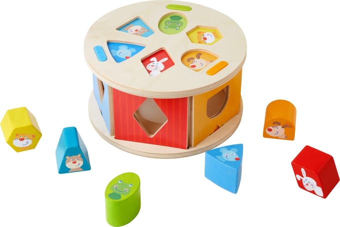 Sorteerbox - Vormenstoof - Lievelingsdieren - 20cm - 7dlg.