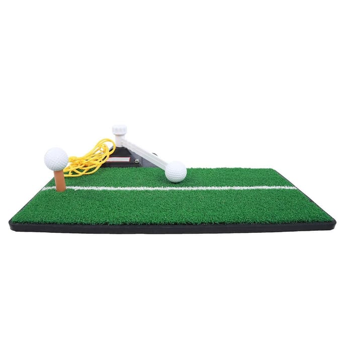 Tapis d'entraînement de swing de golf pour practice, outil d'entraînement d'intérieur, tapis en herbe PP noir pour la maison, le jardin green