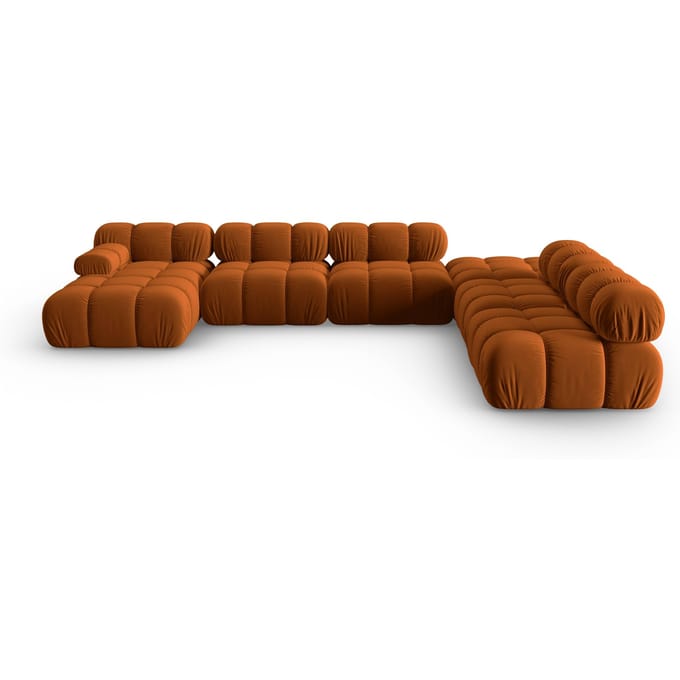 Modulaire-U-bank Tropea rechts velvet | Milo Casa