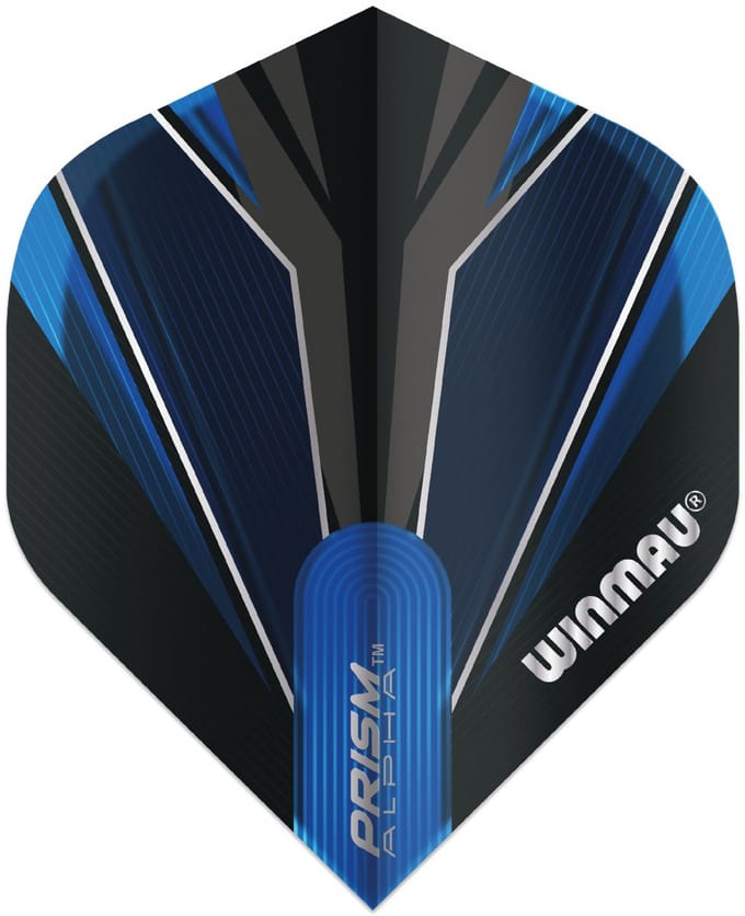 Winmau Prism Alpha Black & Blue - Dart Flights
