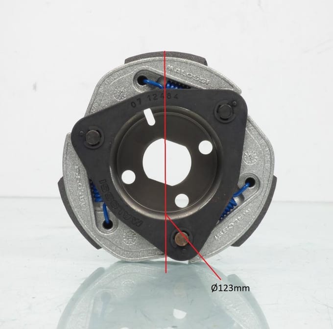 nieuwe malossi koppelingsplaat voor sym 125 fiddle 3 scooter