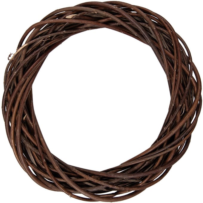 Clayre & Eef Krans Ø 40x7 cm Bruin Rotan