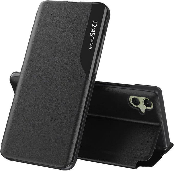 Hoesje geschikt voor Samsung Galaxy A05 - Techsuit eFold Book Case - Zwart
