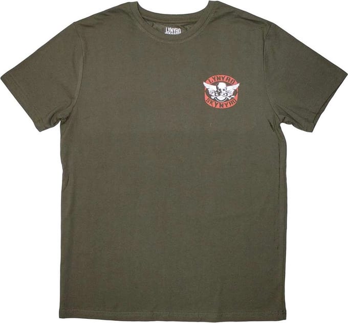 Lynyrd Skynyrd - Mini Biker Patch Logo Heren T-shirt - XL - Groen