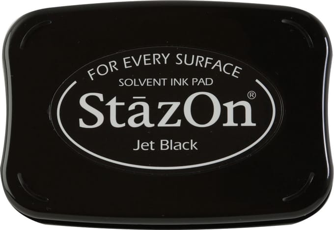 Stempelkussen jet black - Stazon Tsukineko