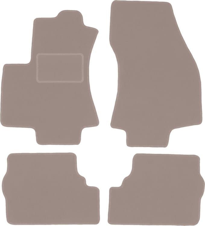 Beige veloursmatten voor: Opel Zafira A minivan (1999-2005)