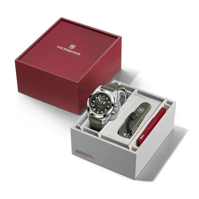VICTORINOX AUTOMATIC I.N.O.X. Montre, Verte, 242017.1 [Swiss Made] gray