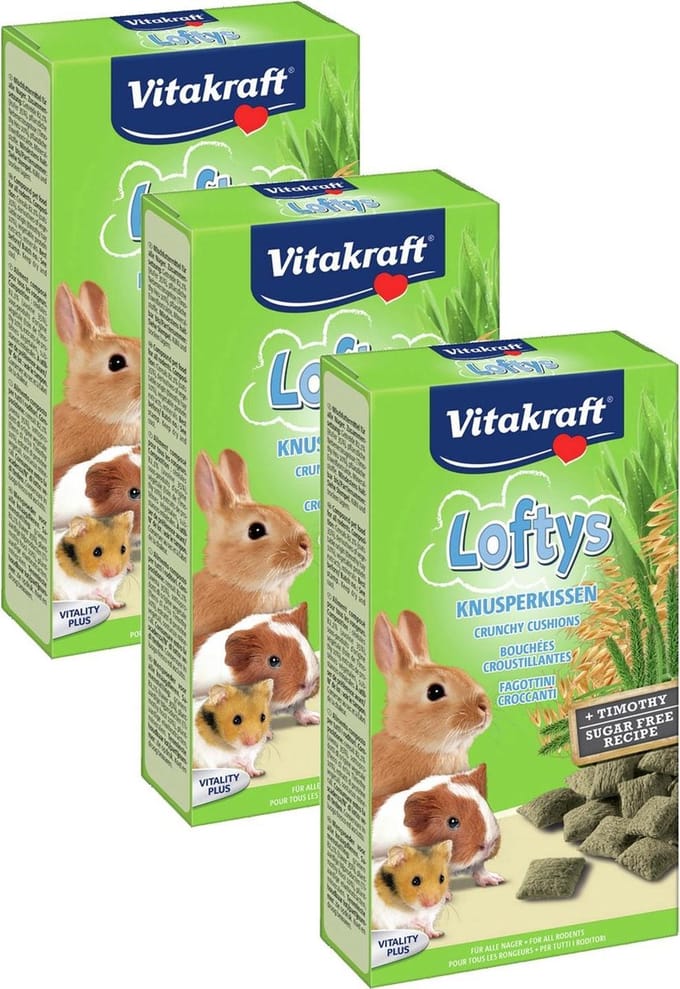 Vitakraft Lofty'sKnaagdier - 3 St à 100 gr - Knaagdiersnack