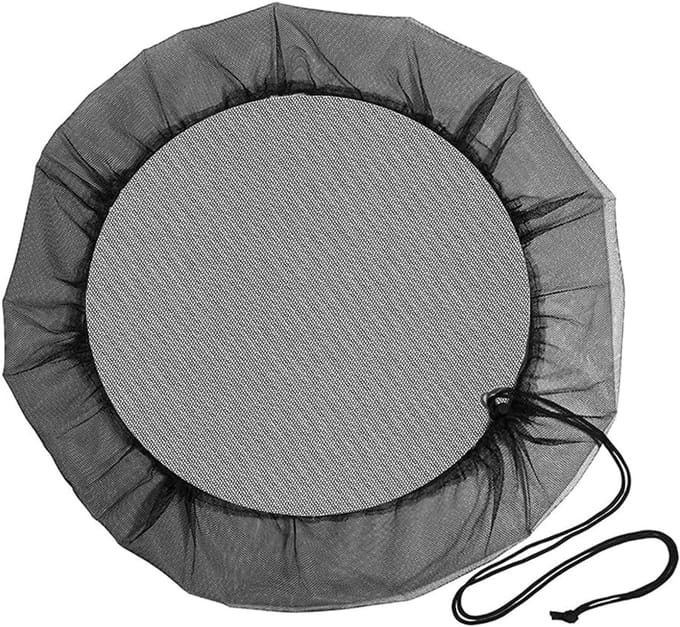 Rain Barrel Mesh - Anti-Mosquito - Diameter 95cm - Garden Insect Preventer - Elastic Band