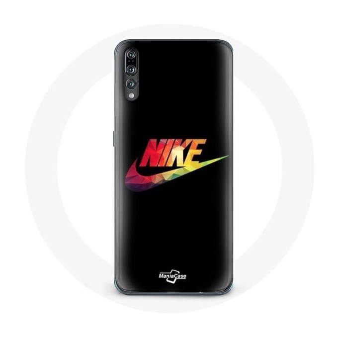Hoesje voor Huawei P20 Pro Nike Logo Kleur achtergrond zwart