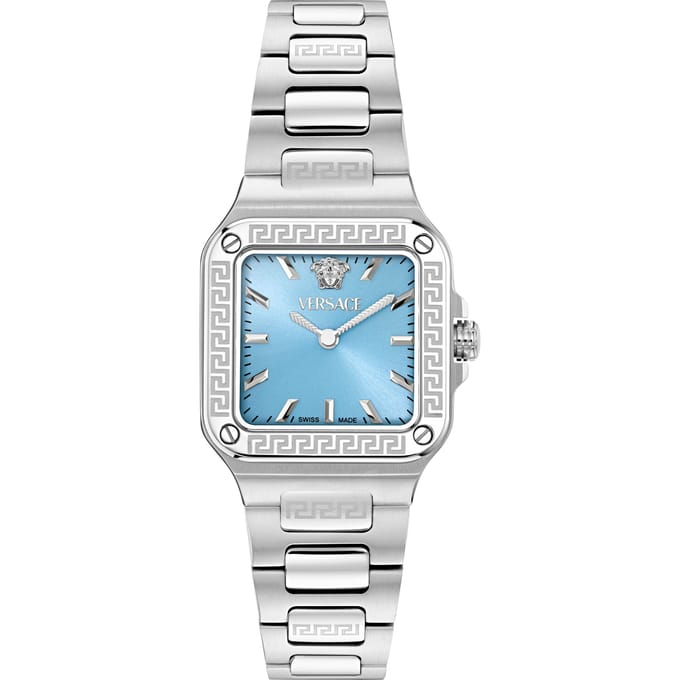 Versace Greca Edge VE5G00726 Horloge - Staal - Zilverkleurig - Ø 35.9 mm