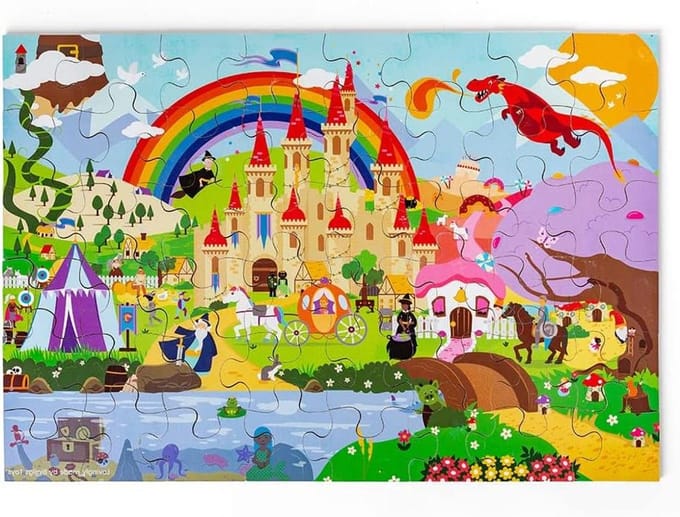 Vloerpuzzel - Kinderspel - Creatief Spelen - 48 Stukjes - 40x58 cm - Kleurrijk