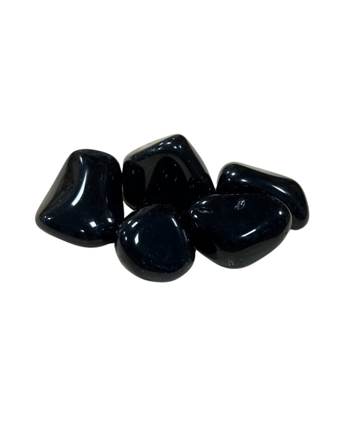 Obsidiaan regenboog trommelstenen 100 gr. (mt3)