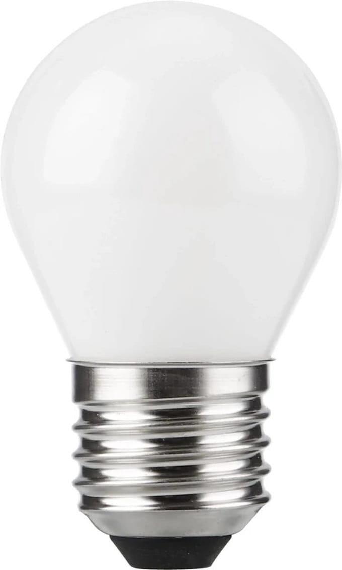 SPL E27 LED Lamp 4W Dimbaar - CRI 93 - Extra Warm Wit - LED Filament G45 - Opaal - Vervangt 25W - Per Stuk