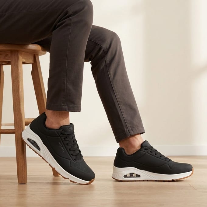 Skechers Skechers Uno Stand On Air Sneakers zwart 300403