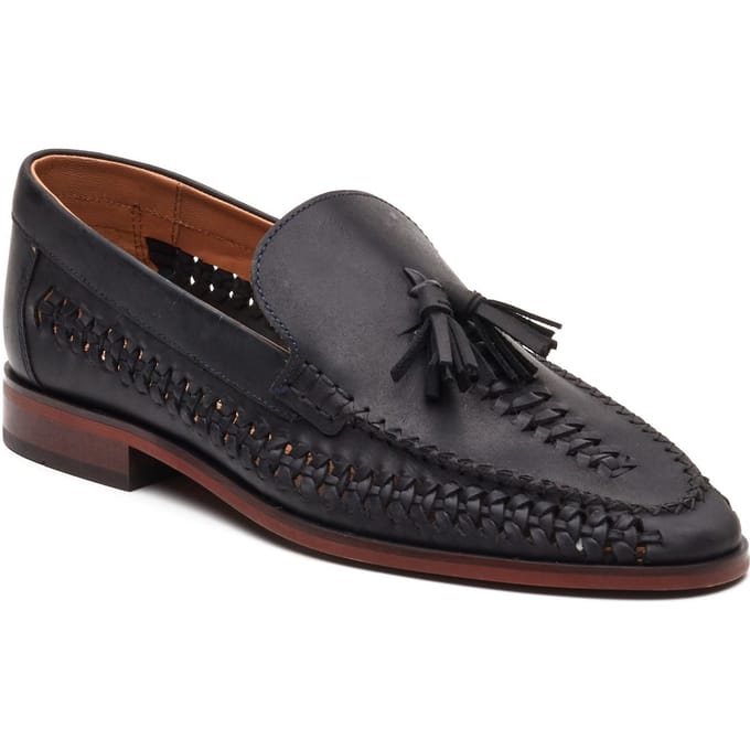 Base London Bracken Loafer Leren Heren Navy Loafers