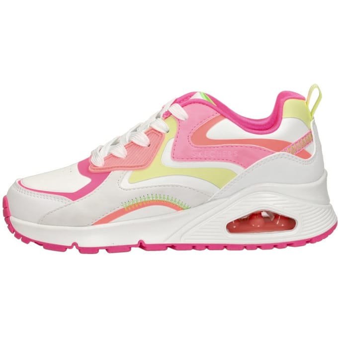 Skechers Uno Gen1 - Color Surge - Meisjes Sneakers - Wit