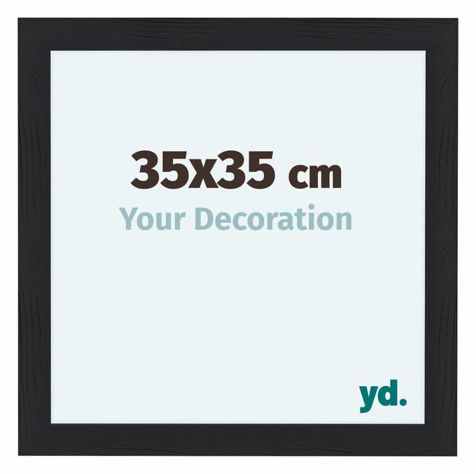 Your Decoration - Fotolijst 35x35 cm - MDF - Zwart Houtnerf - Como