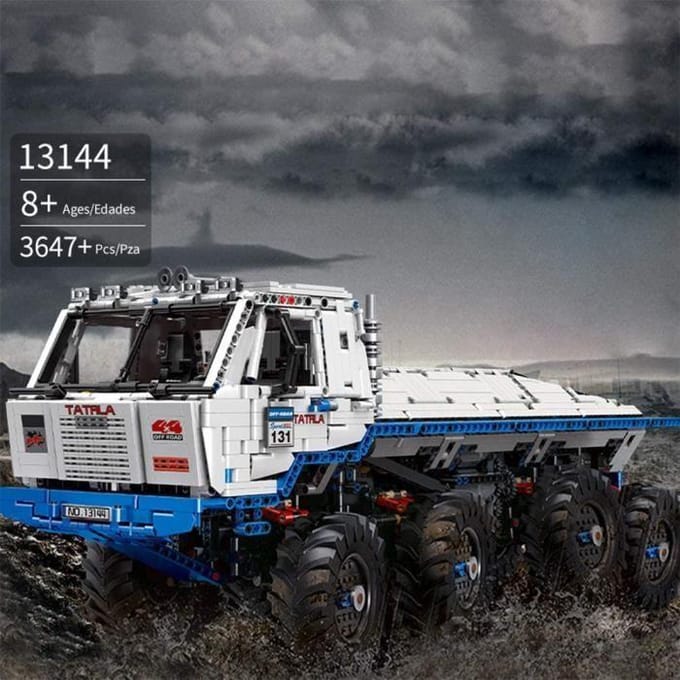 VEHICULE A CONSTRUIRE ENGIN TERRESTRE A CONSTRUIREqueek Technic Bloc de Construction Voiture, 1:8 Camion pour Tatra T813 8x8 P303