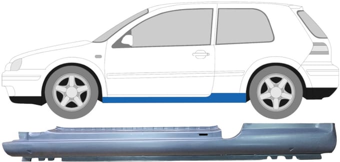 Volledige dorpel voor Volkswagen Golf 4 1997-2006 / Links