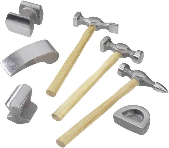 Uitdeukset Set - Gereedschap Set - Auto Herstellen - 7 Delig - Niet Gespecificeerd - Zilver