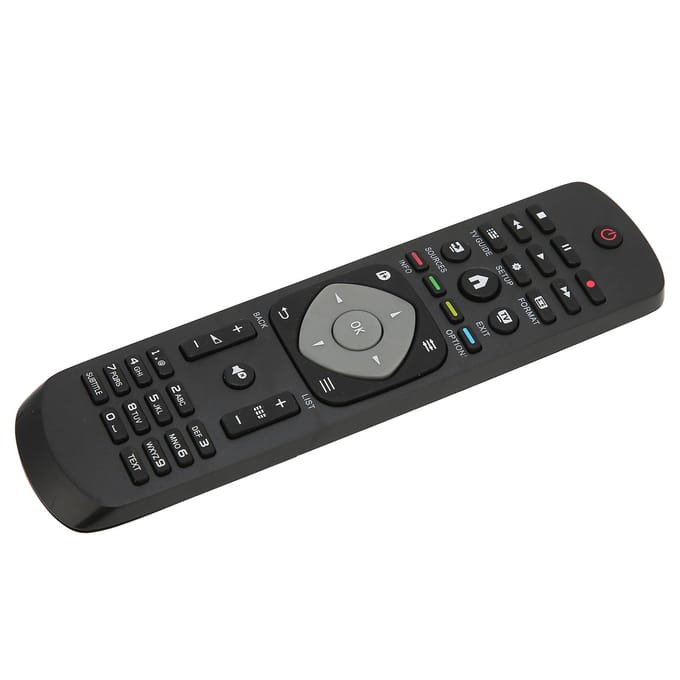 Vervangende afstandsbediening Geschikt voor Philips 47PFH410988 32PHH4009 40PFH4009 50PFH4009 TV gray