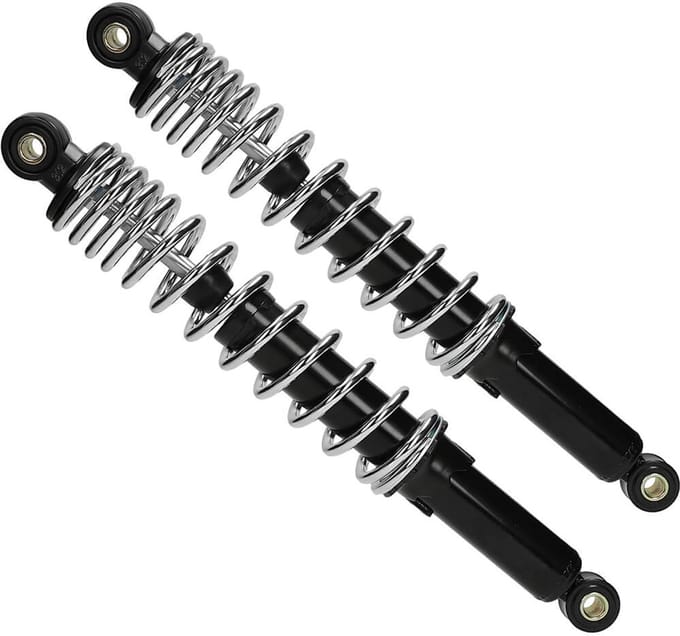 Schokbrekerset YSS High Performance Pro X Citta, Puch Maxi, Tomos 360mm zwart / chroom