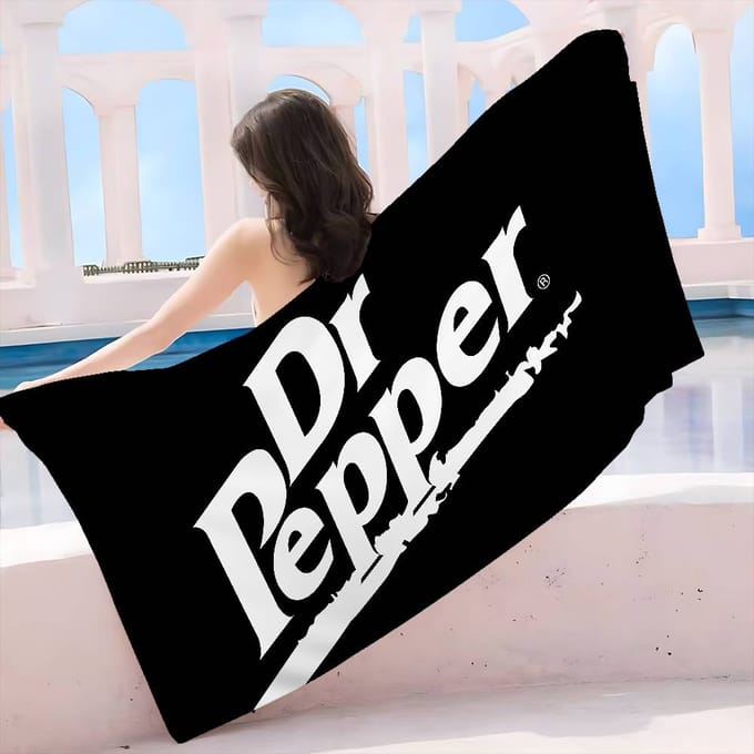 D-Dr P-Pepper Cartoon Microvezel Deken Sneldrogende Strandlakens Oversized Bedrukking Super Absorberend Zwembad Deken Cotton 76x182cm
